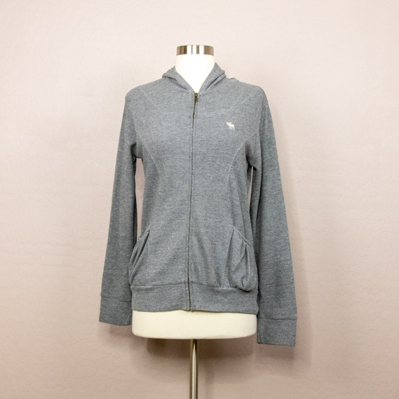 Abercrombie & Fitch Tops - Abercrombie and Fitch Zip Up Hooded Sweater